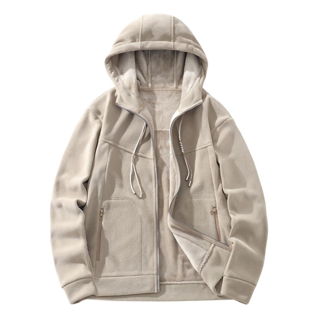 Zipper Couple Hoodie Fashion Casual  Sweater Pocket Versatile Outerwear Outdoor Casual Sweatshirt