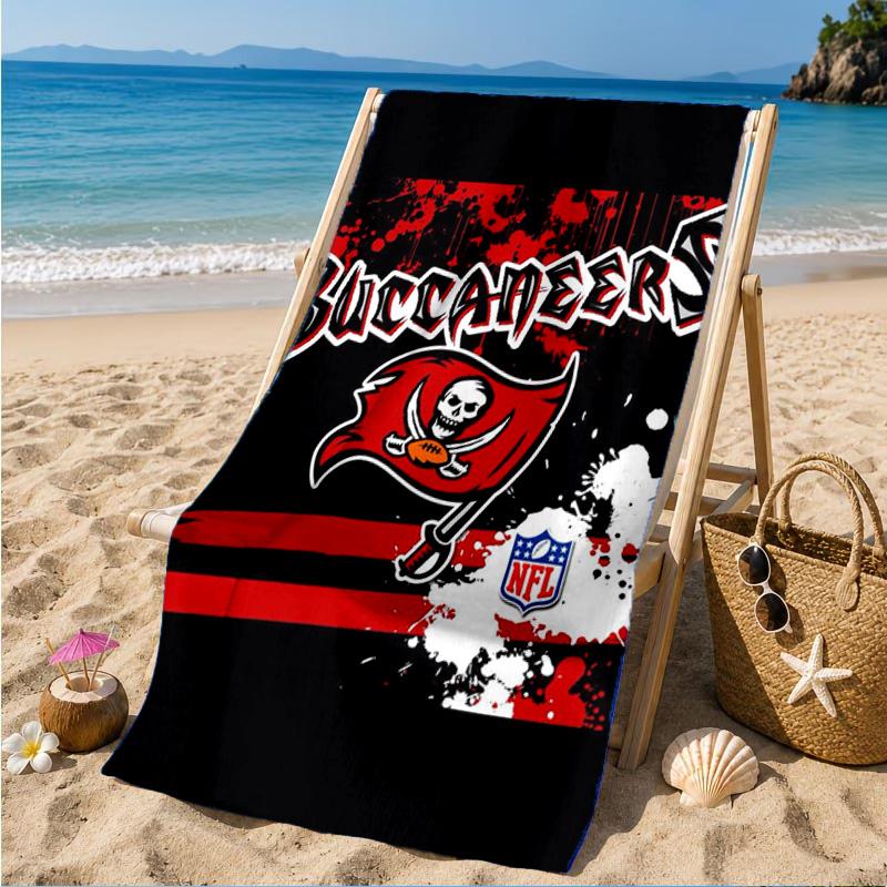 Tampa Bay Buccaneers Logo Beach Towel, Quick-drying, Easy to Care for, Suitable for Both Fitness and Beach Vacations,Sports Essential
