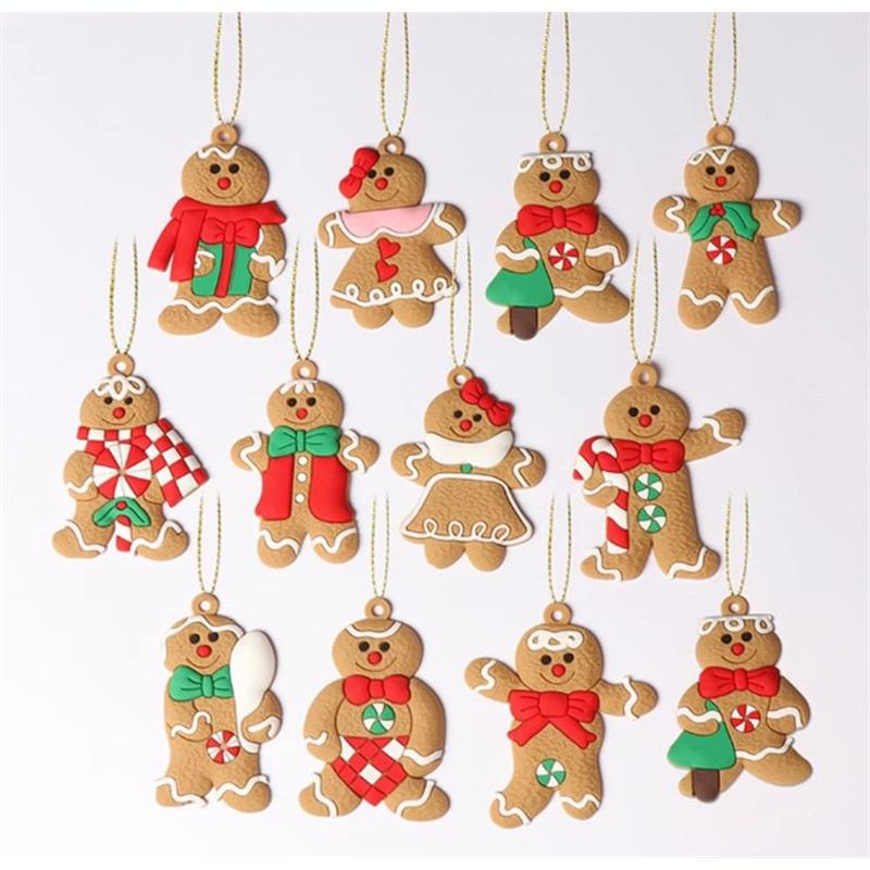 Christmas Pendant Gingerbread Man Christmas Tree Decorations Atmosphere Sense Of Joy And Cute Style