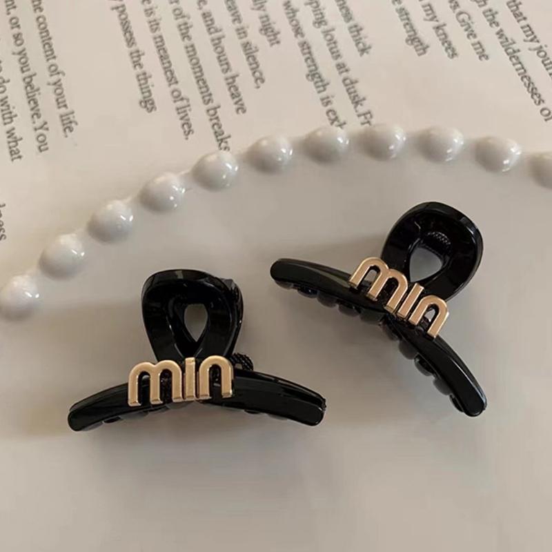2 шт., маленькие милые заколки для волос с буквами для женщин и девочек, мини-зажимы для волос, заколки-когти, заколки в виде краба, корейские аксессуары для волос