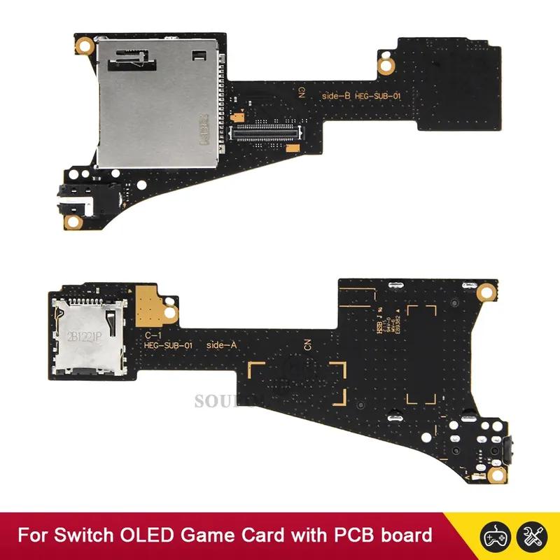 Для Nintendo Switch OLED Аудио Игровая Картриджная Micro SD Картридер Для Switch Lite Слот для Игровых Карт Разъем Доска Наушников