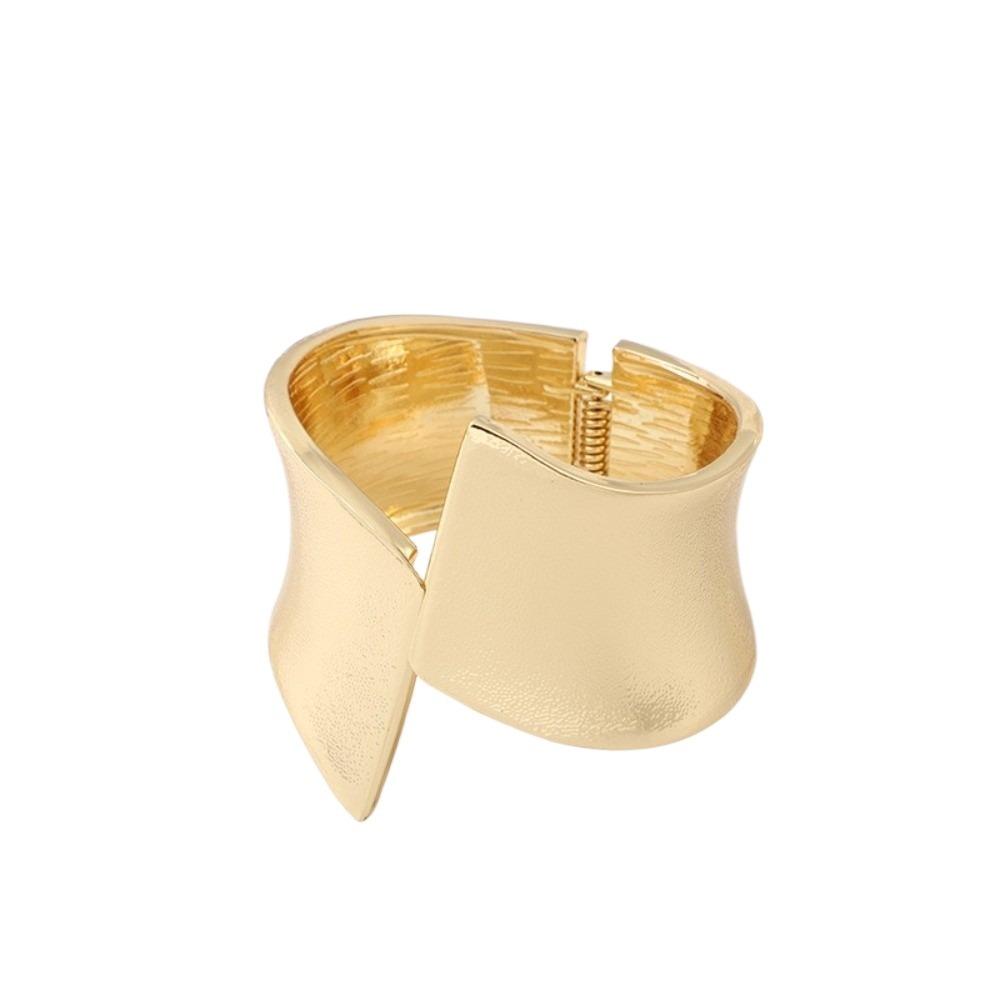 Goth Chunky Heavy Bracelet Exaggerated Fashion Punk Bangle Minimalist Wide Open Bracelet  Women