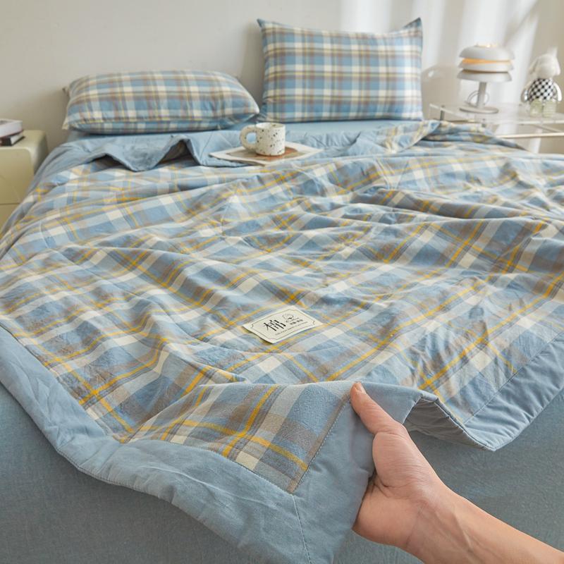 Yongyou Wan A-class unprinted style washed cotton Xinjiang cotton summer quilt summer cool quilt household quilt core