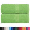 VidaXL Guest Towels 2pcs Apple Green 30x50cm 360 G/m² 100% Cotton 137019