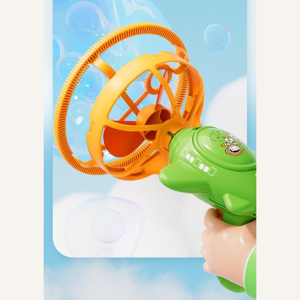 Electric Fan Airplane Bubble Machine Semi-Automatic Soap Blower Toys Fun Fun Bubbles Outdoor