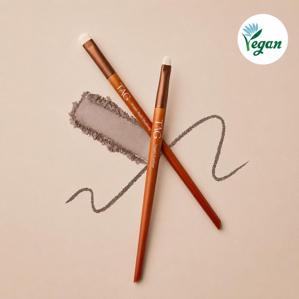 TAG Vegan Define Brush Duo Makeup Brush Set Dual Brush Kit