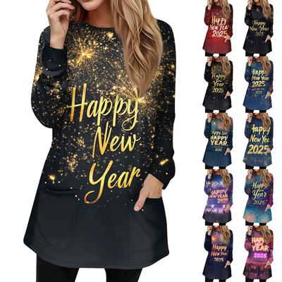 Женская толстовка, пуловер, спортивная одежда, карман, принт, повседневный топ с круглым вырезом и длинными рукавами