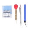 Deburring Tool Kit High Speed Steel Rotary Burr Removal Blades with Hole Puncher Scribing Pen