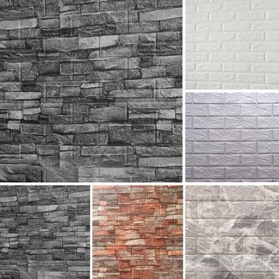 10/20 шт. плитка кирпичная стена стикер самоклеящиеся 3D пенопластовые панели обои художественный декор