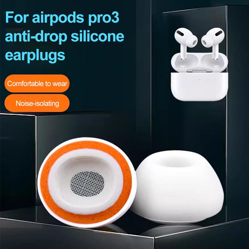 Амбушюры из пены с эффектом памяти для AirPods Pro 3 Улучшенные беруши Беспроводной Bluetooth чехол для наушников Сменные насадки для наушников