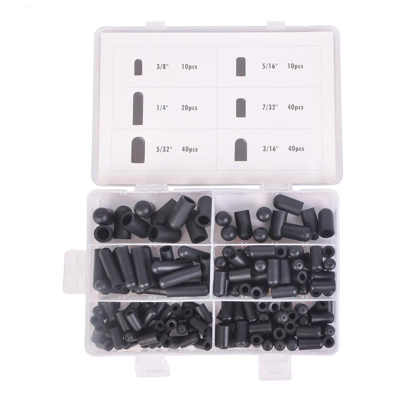 160 Piece Carburetor Vacuum Dust Cover Set Featuring Multiple Sized Rubber and Hoses for Intake System Application
