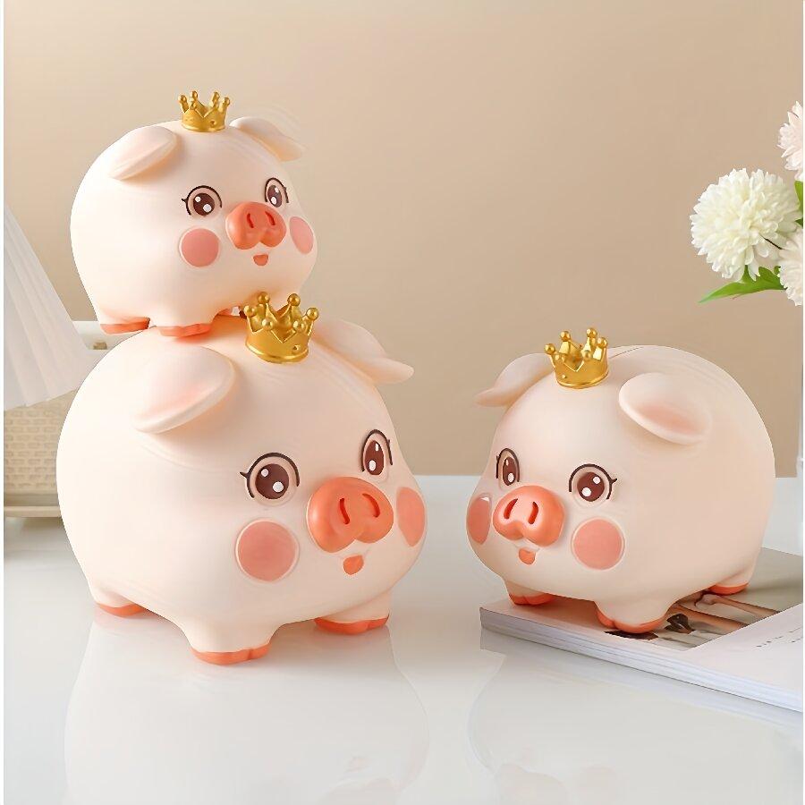 1 Piece of DIY Cute Enamel Anti-fall Piggy Bank Birthday Gift, Animal Piggy Bank Coin Banknote Piggy Bank Storage Home Decoratio