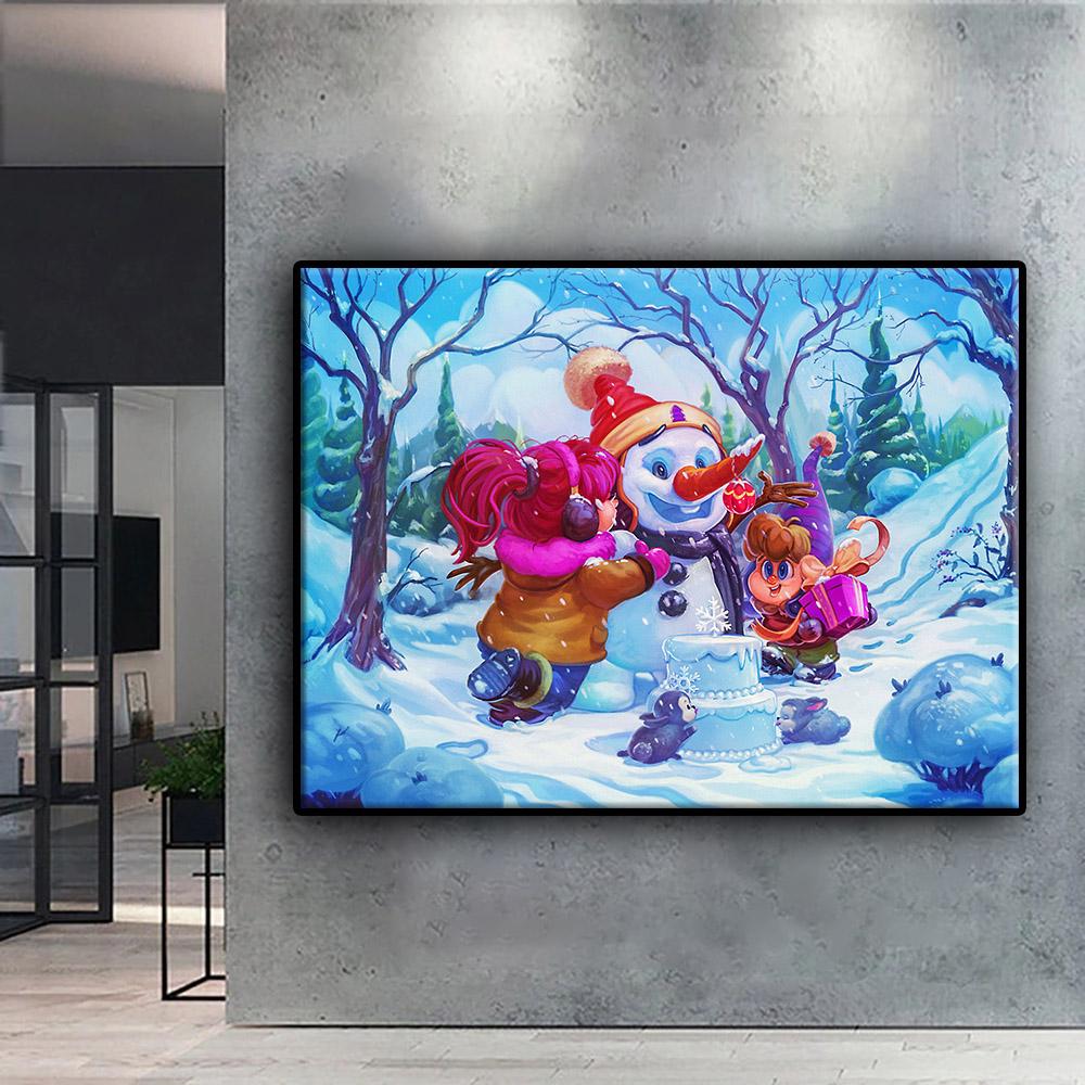 5D Алмазная картина Рождественская елка Санта Снеговик DIY Алмазная вышивка Горный хрусталь Украшение дома
