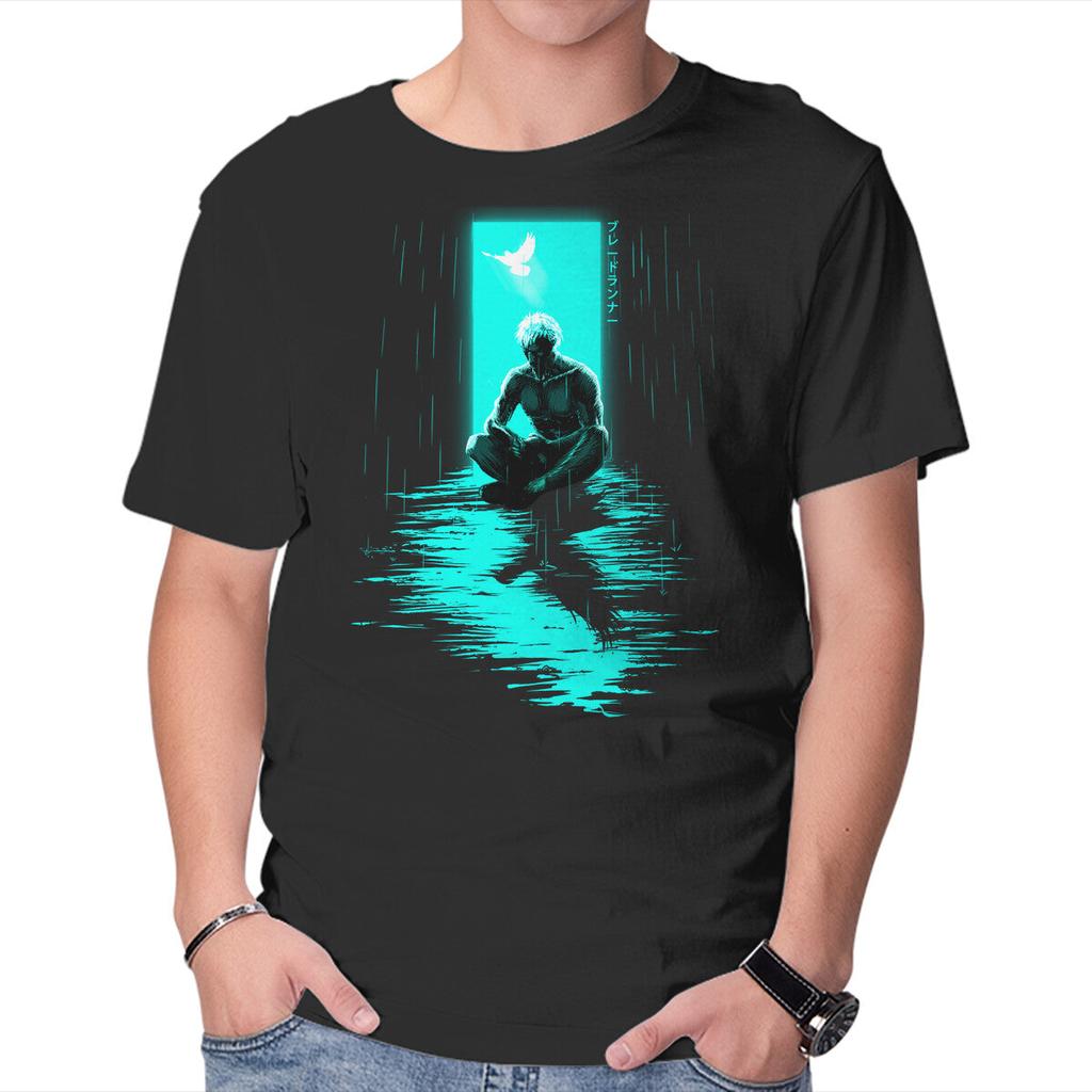 Unisex Crew Neck T-Shirt Chasing Shadows In The Rain Graphic Short Sleeve Casual Tee