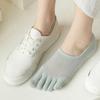 1 пара женских носков с низким носком, нескользящие, дышащие, впитывающие пот, хлопковые носки с мелким горлом, летние эластичные однотонные носки-невидимки