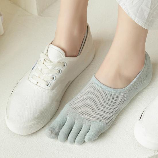 1 пара женских носков с низким носком, нескользящие, дышащие, впитывающие пот, хлопковые носки с мелким горлом, летние эластичные однотонные носки-невидимки
