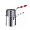 Tempura Fryer Pan with Strainer Basket Stainless Steel Kitchen Fryer for Frying Chicken Porridge And Soup