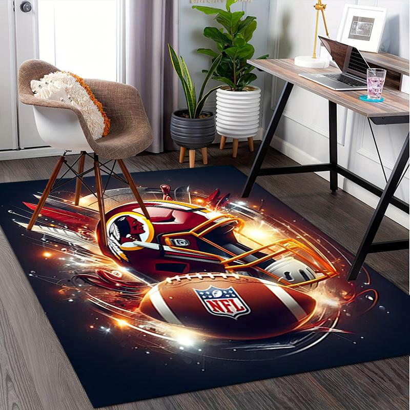 Коврик для кресла с логотипом NFL, офисный ковер для стола, домашний декор, идея подарка для фанатов NFL, подходит для спальни, гостиной и различных комнат