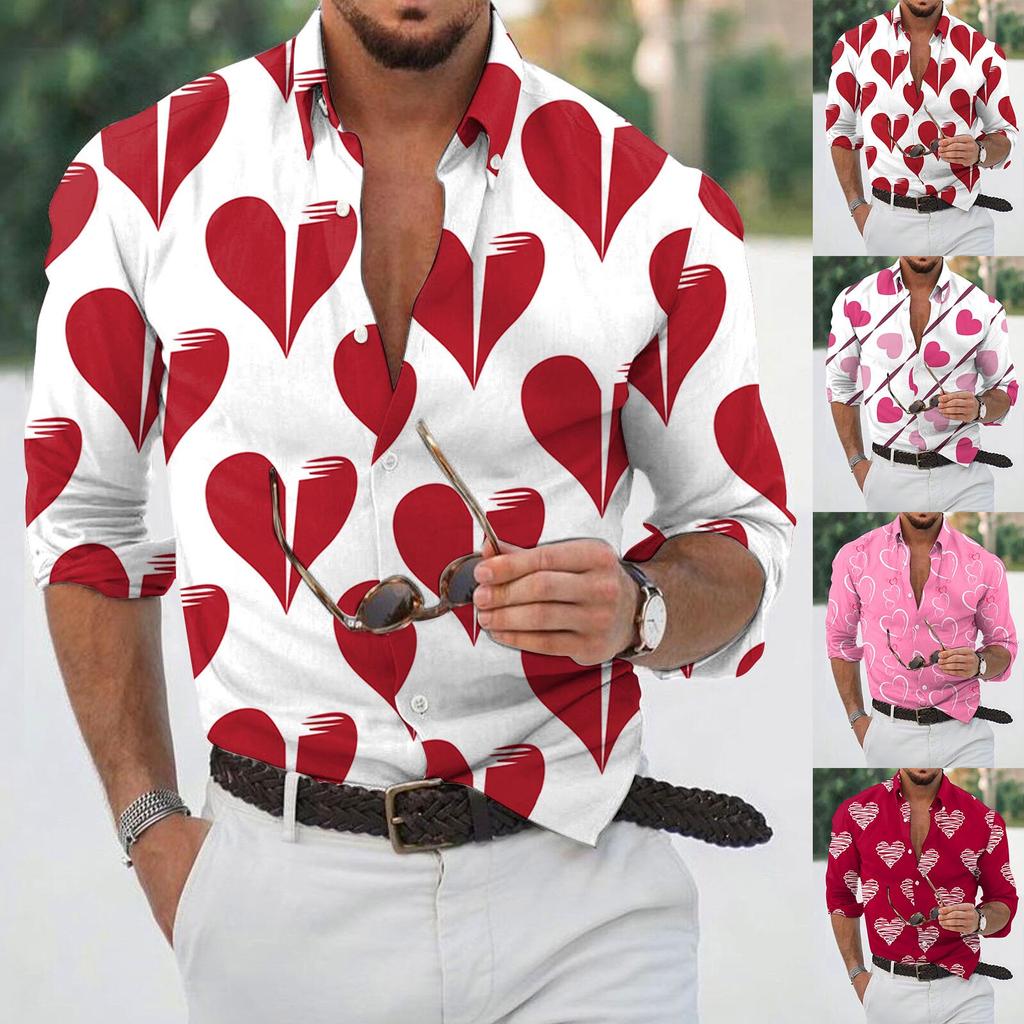 Дизайнерская весна-лето мужская повседневная 3D-хэллоуинская печать Гавайская рубашка Блузка Рубашки с длинным рукавом