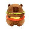 Hamburg Capybara Plush Toy Fluffty Kawaii Plushie Doll Simulation Capibara Anime Cute Stuffed Animals Soft Plush Gift Kid Toys