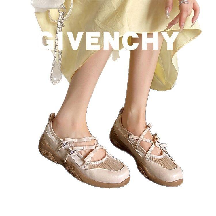 Первый слой коровьей кожи~ Балетки 2025 лето полностью кожаные 4 см повседневная спортивная обувь женская четырехсезонная