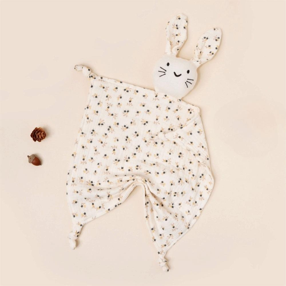 Cotton Security Blanket Double Layer Baby Lovey Cute Soothing Towel Nursery Comfort