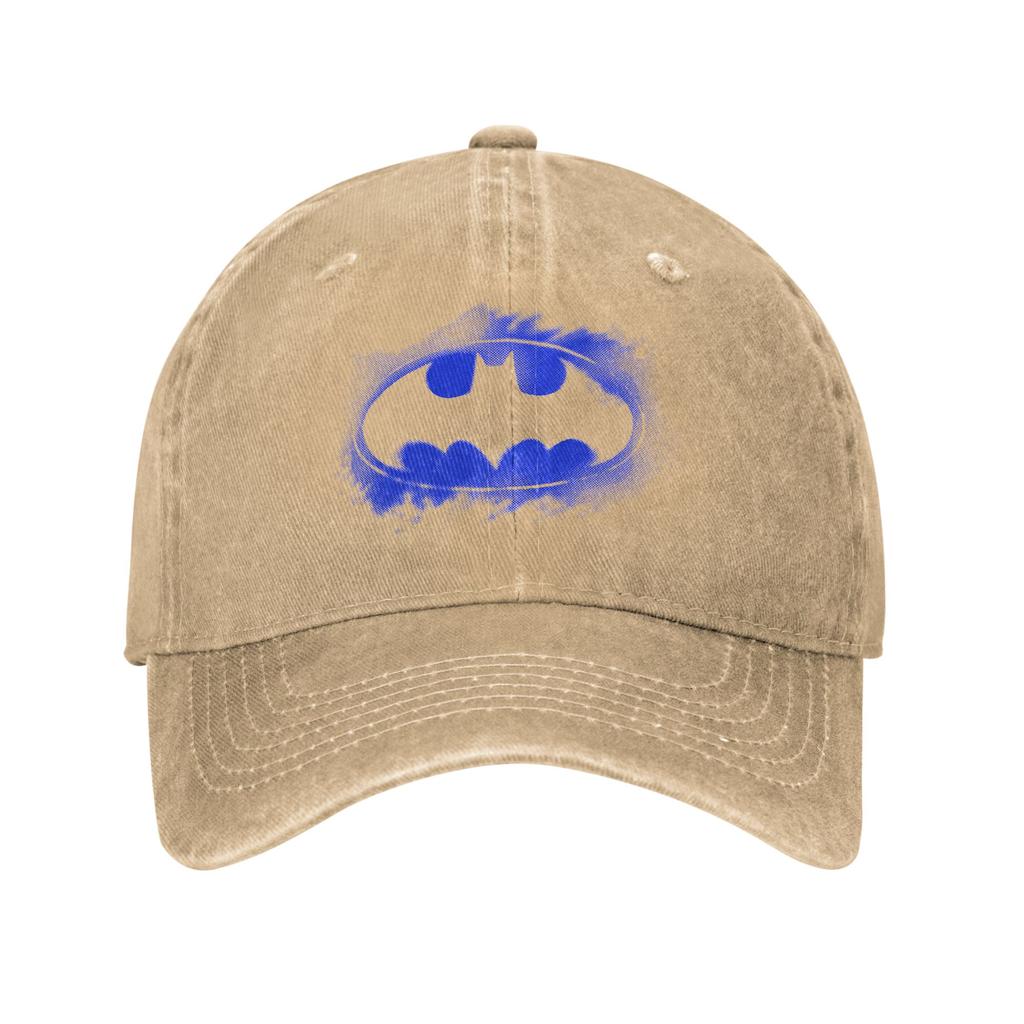 BatUnisex Symbol Grainy Logo Unisex Style Baseball Cap Distressed Washed Hats Cap Vintage Outdoor Summer Adjustable Sun Cap