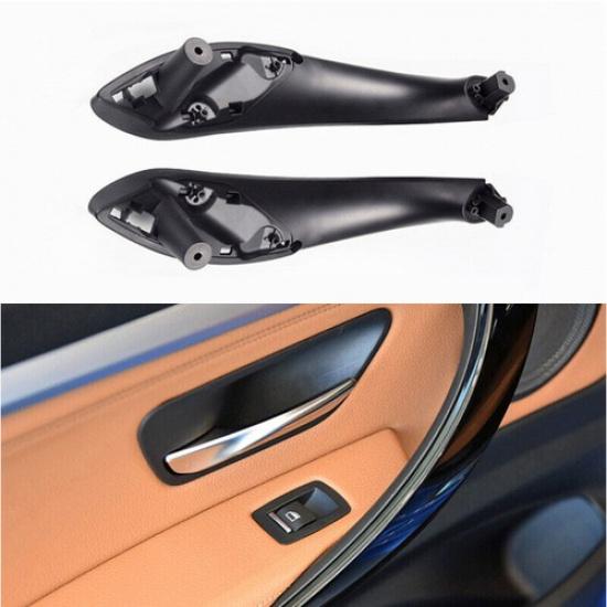 2pcs Black Car Interior Front Door Handle ide Trim For BMW 3 F30 2013-2018