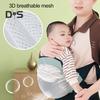 Baby Sling Carrier Great Load Bearing Secure Lock Wide Strap Less Pressure On Shoulder Labor-saving Hollow Mesh Fabric Outdoor Walking 0-36 Months