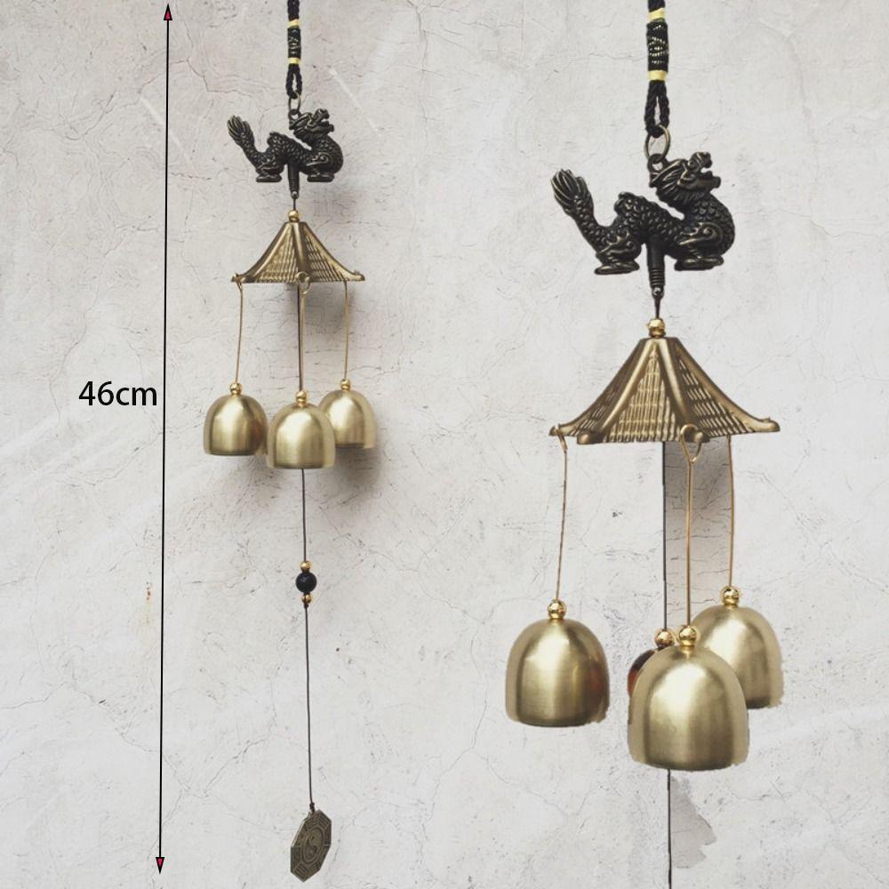 Креативный подвесной орнамент с медными колокольчиками, подвеска с колокольчиками, подвески на удачу на открытом воздухе
