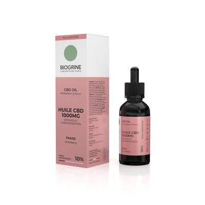 Масло CBD 1000мг 10%-10мл|Вкус клубники|Формула релаксации, Антистресс, Концентрация|Сублингвальное масло CBD |Хорошее самочувствие|Веган