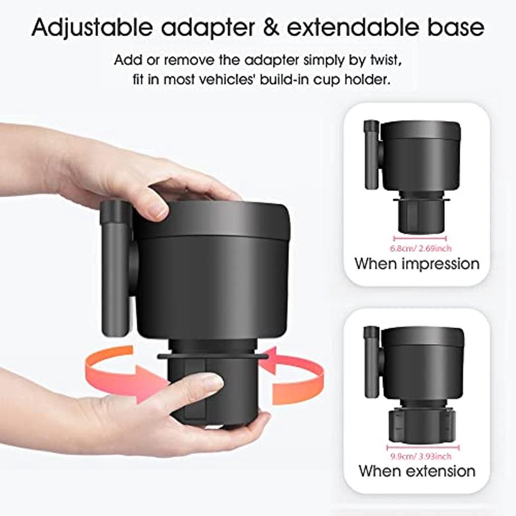 Держатель для детской бутылочки с молоком Расширяемый автомобильный держатель для чашки 2-в-1 Держатель для напитков Держатель для телефона