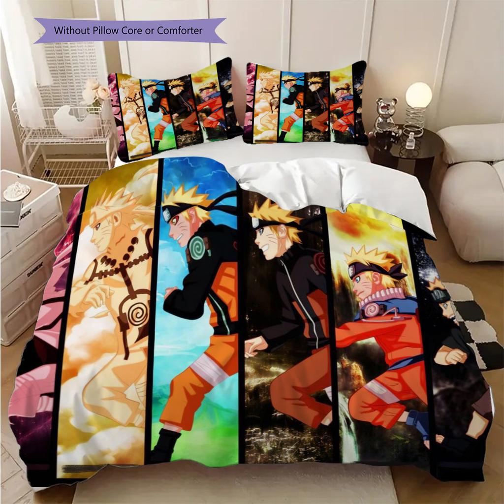 Uzumaki Naruto'S Evolution Journey Through Time Bedding 1 Duvet Cover 2 Pillowcase Without Core Soft And Comfortable