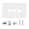 HD Multimedia Interface Wall Plate Multifunction CAT6 TV F Head 3 Port Ethernet Wall Plate for HDTVs
