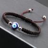 Модный браслет Lucky Red String Evil Eye, толстая золотая веревка, ручная работа, регулируемый, украшения для дружбы, браслет Hamsa для женщин и мужчин