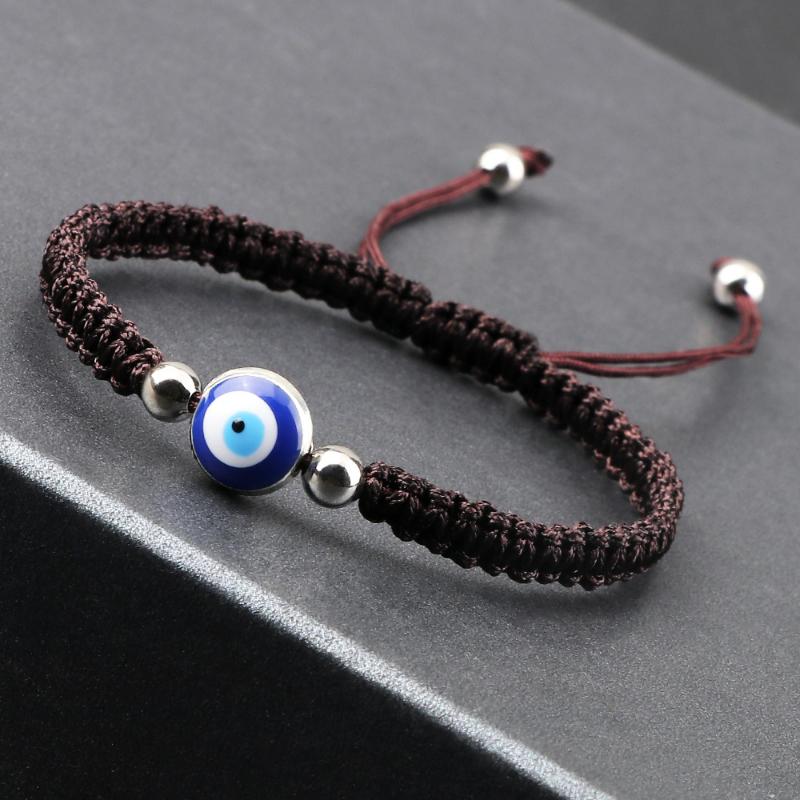 Модный браслет Lucky Red String Evil Eye, толстая золотая веревка, ручная работа, регулируемый, украшения для дружбы, браслет Hamsa для женщин и мужчин
