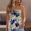 Топы-трубы для женщин, милая сексуальная футболка без рукавов с открытыми плечами и принтом