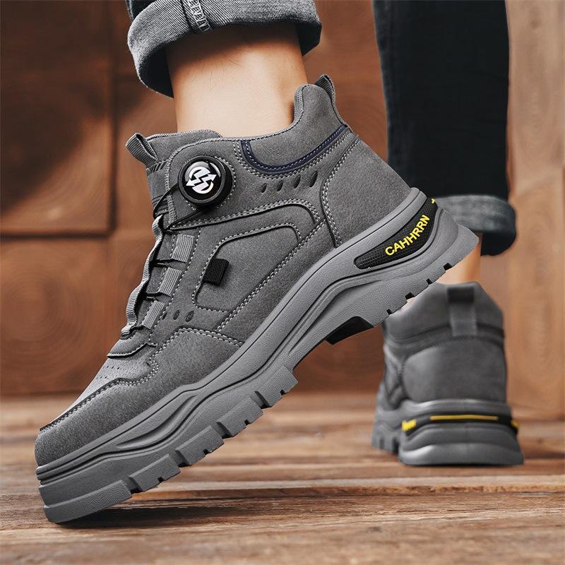 2025 Autumn New Casual Sports Anti Slip Outdoor Mountaineering Desert Combat Knob Work Boots for Men