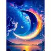 Diamond Painting For Adults Kits Landscape Moon Diy Embroidery Cross Stitch Diamond Mosaic Gift Wall Decoration 30x40cm/12x16inch