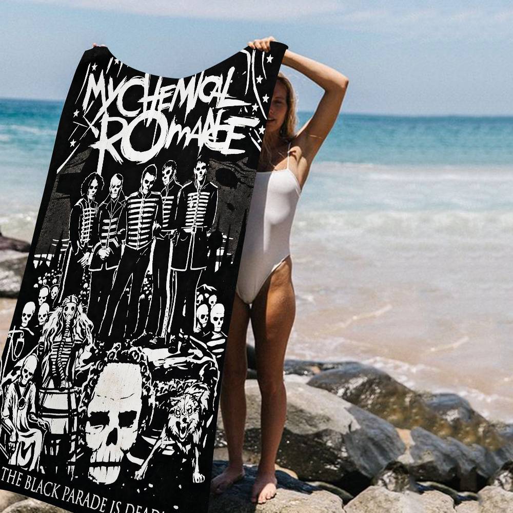 My Chemical Romance Мультяшное пляжное полотенце Милое Кавайное декор для комнаты Ванные Девочки Дети Полотенца для рук Для ванной Душ