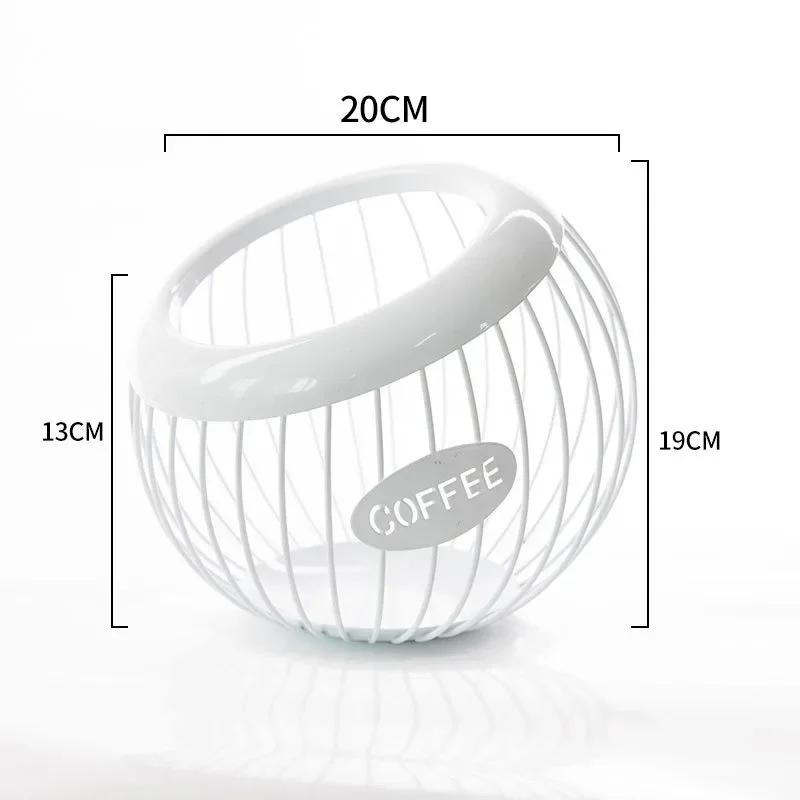 Держатель для кофейных капсул Корзина для хранения кофейных капсул Корзина для хранения сухофруктов на столешнице Кофейник для капсул эспрессо Кофейные аксессуары
