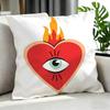 Art GGraffiti Heart Cushion Cover Cushion Cover Set Pcs x x x Pillowcase Decorative Sofa Home Decor