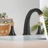 Nordic Style Basin Faucet 3 Holes Bathroom Sink Faucet Deck Mounted Cold Hot Vintage Mixer Taps Bathtub Faucet