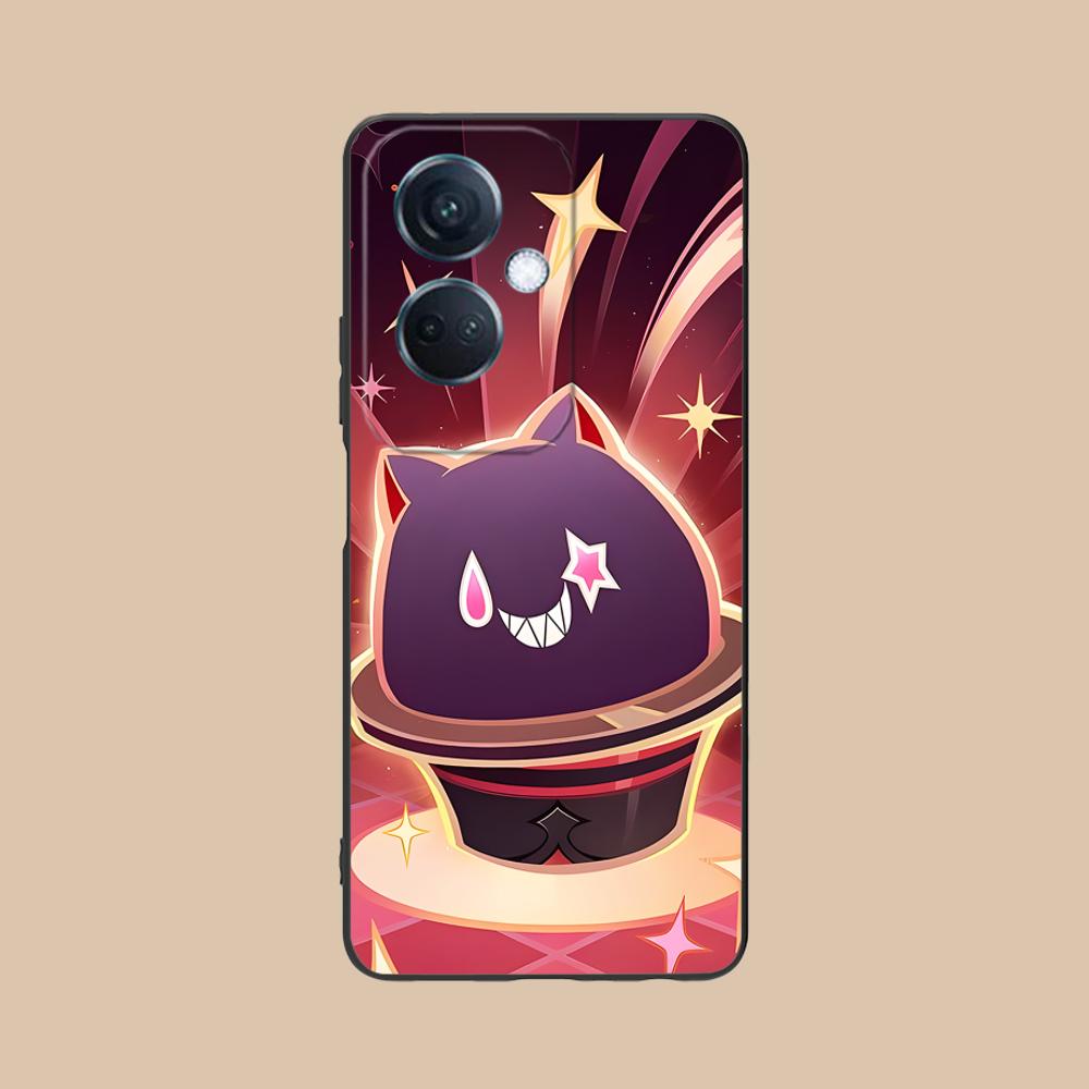 Игровой чехол GI Lyney Матовый ТПУ для мобильного телефона OPPO Reno 14 13 12 11 10 9 8 7 6 5 F T Pro 5G Цветной печатный чехол