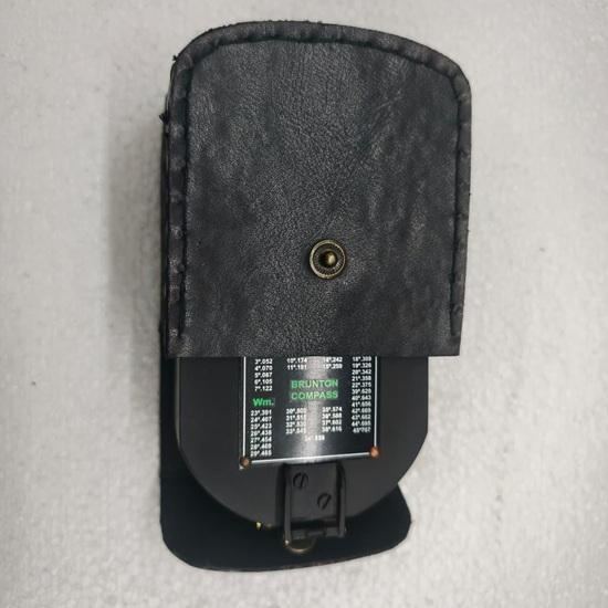 Classic Brunton Survey Compass with Leather Cover Metal Navigation Instrument Scientific Wedding Anniversary Birthday Christmas Fathers Mothers Gift