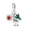 Exquisitesilver Plated Sparkling Family Tree Dangle Charm Beads Fit  Women Bracelet Exquisite Necklace  Jewelry