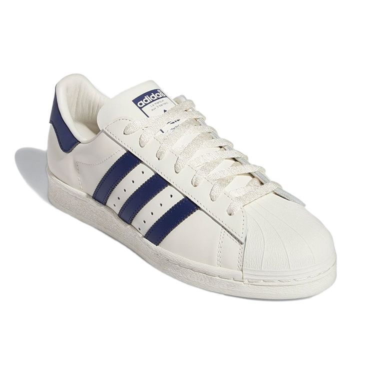 Adidas Superstar 82 White Dark Blue Unisex Sneakers Cloud-White Off-White GZ1537