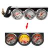 Protoiya Triple Gauge Set, Car Gauges Set Kit, 3 in 1 Car Meter Auto Gauge Oil Temp Gauge (Oil Pressure, Water Temperature, Voltmeter) for Most Cars