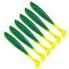 - 6Pcs Artificial Soft T-Tail Bait 9cm Multifunctional Fishing Accessories (Gree