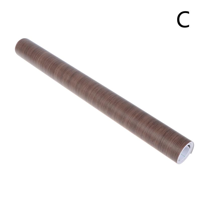 Car Glossy Anti-scratch Wood Grain Sticker 1 Roll Self-Adhesive Vinyl Film for Auto Interior Decoration